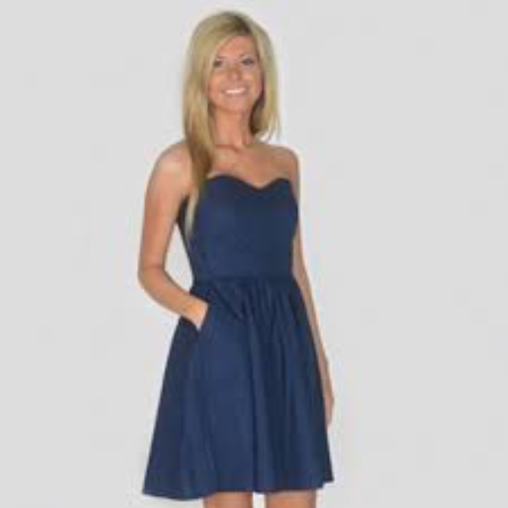 Lauren James strapless gown